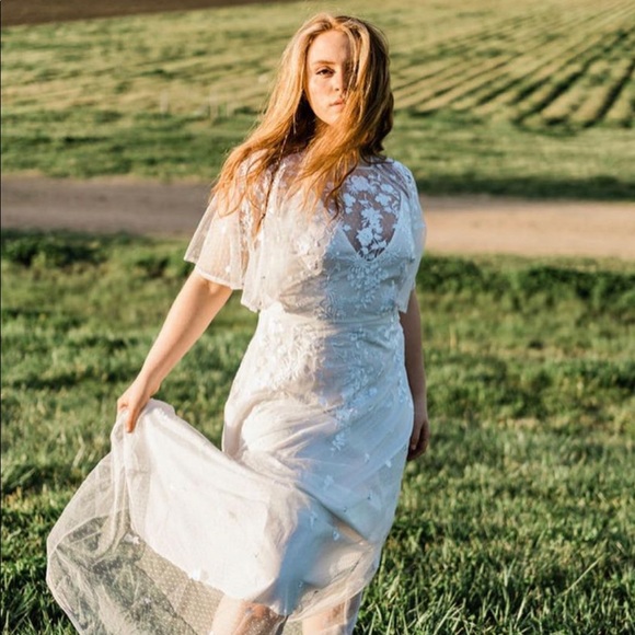 COPY - ASOS EDITION Mia embroidered flutter sleeve - Picture 9 of 11